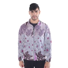 Seamless Pattern With Flowers Roses Peonies Hydrangeas Carnations Men s Windbreaker by Wegoenart