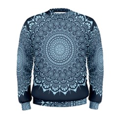 Luxury Mandala With Golden Arabesque Pattern Arabic Islamic East Style Men s Sweatshirt by Wegoenart