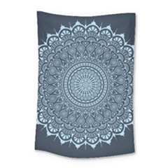 Luxury Mandala With Golden Arabesque Pattern Arabic Islamic East Style Small Tapestry by Wegoenart