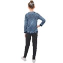 Luxury Mandala With Golden Arabesque Pattern Arabic Islamic East Style Kids  Long Mesh Tee View2