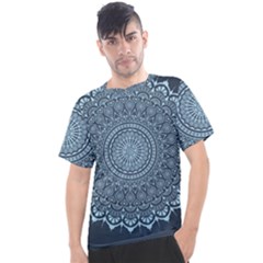 Luxury Mandala With Golden Arabesque Pattern Arabic Islamic East Style Men s Sport Top by Wegoenart