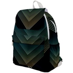 Abstract Colorful Geometric Lines Pattern Background Top Flap Backpack by Wegoenart