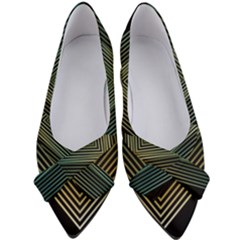 Abstract Colorful Geometric Lines Pattern Background Women s Bow Heels