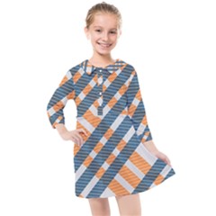 Seamless Pattern Kids  Quarter Sleeve Shirt Dress by Wegoenart