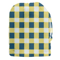 Diagonal Checkered Plaid Seamless Pattern Drawstring Pouch (3xl) by Wegoenart