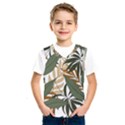 Botanical Seamless Tropical Pattern With Bright Green Yellow Plants Leaves Kids  SportsWear View1