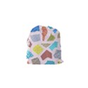 Pattern With Pieces Paper Drawstring Pouch (XS) View2