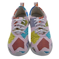 Pattern With Pieces Paper Women Athletic Shoes by Wegoenart