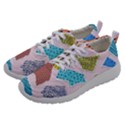 Pattern With Pieces Paper Women Athletic Shoes View2