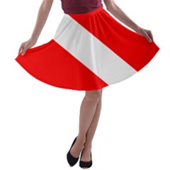 Diving Flag A-line Skater Skirt by FlagGallery