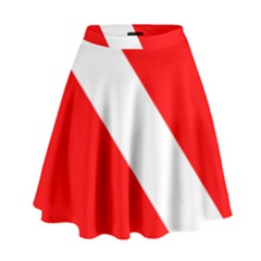 Diving Flag High Waist Skirt by FlagGallery