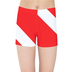 Diving Flag Kids  Sports Shorts by FlagGallery