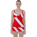 Diving flag Tie Front Two Piece Tankini View1