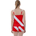 Diving flag Tie Front Two Piece Tankini View2