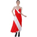 Diving flag Tie Back Maxi Dress View1