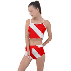 Diving Flag Summer Cropped Co-ord Set by FlagGallery