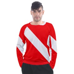 Diving Flag Men s Long Sleeve Raglan Tee