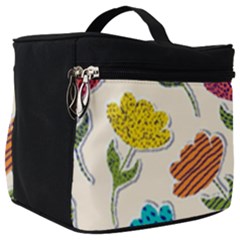 Pattern With Paper Tulips Make Up Travel Bag (big) by Wegoenart