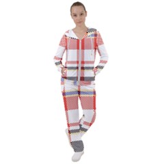 Plaid Mosaic Pixel Seamless Pattern Women s Tracksuit by Wegoenart