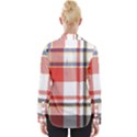 Plaid Mosaic Pixel Seamless Pattern Womens Long Sleeve Shirt View2