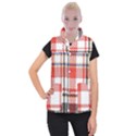 Plaid Mosaic Pixel Seamless Pattern Women s Button Up Vest View1