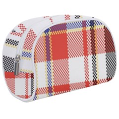 Plaid Mosaic Pixel Seamless Pattern Makeup Case (medium)