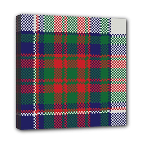 British Tartan Check Plaid Seamless Pattern Mini Canvas 8  X 8  (stretched) by Wegoenart