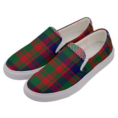 British Tartan Check Plaid Seamless Pattern Men s Canvas Slip Ons by Wegoenart