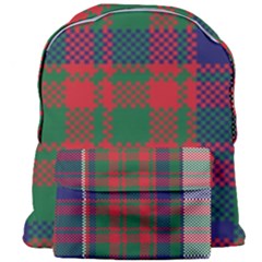 British Tartan Check Plaid Seamless Pattern Giant Full Print Backpack by Wegoenart