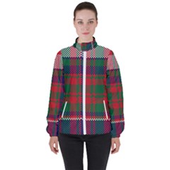 British Tartan Check Plaid Seamless Pattern Women s High Neck Windbreaker by Wegoenart