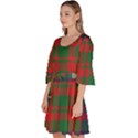 British Tartan Check Plaid Seamless Pattern Velour Kimono Dress View2