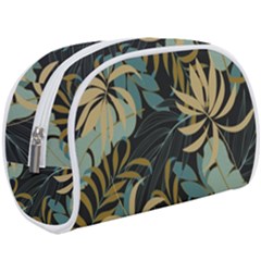 Fashionable Seamless Tropical Pattern With Bright Red Blue Plants Leaves Makeup Case (large) by Wegoenart