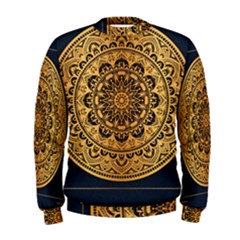 Luxury Mandala Background With Golden Arabesque Pattern Arabic Islamic East Style Premium Vector Men s Sweatshirt by Wegoenart