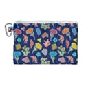 Pattern With Paper Flowers Canvas Cosmetic Bag (Large) View1