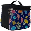 Pattern With Paper Flowers Make Up Travel Bag (Big) View1