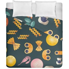 Italian Food Seamless Pattern Duvet Cover Double Side (california King Size) by Wegoenart