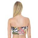 Fashionable Seamless Tropical Pattern With Bright Pink Green Flowers Bandeau Top View2