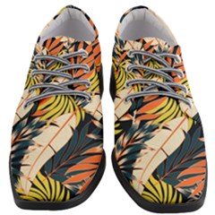 Original Seamless Tropical Pattern With Bright Orange Flowers Women Heeled Oxford Shoes by Wegoenart