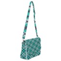 Tartan Scotland Seamless Plaid Pattern Vintage Check Color Square Geometric Texture Shoulder Bag with Back Zipper View1