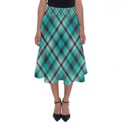 Tartan Scotland Seamless Plaid Pattern Vintage Check Color Square Geometric Texture Perfect Length Midi Skirt by Wegoenart