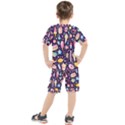 Cute Seamless Pattern With Colorful Sweets Cakes Lollipops Kids  Tee and Shorts Set View2