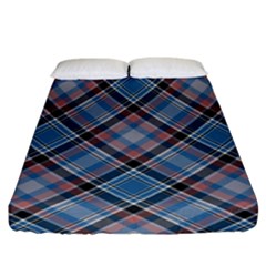 Tartan Scotland Seamless Plaid Pattern Vintage Check Color Square Geometric Texture Fitted Sheet (california King Size) by Wegoenart