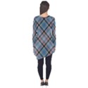 Tartan Scotland Seamless Plaid Pattern Vintage Check Color Square Geometric Texture Long Sleeve Tunic  View2