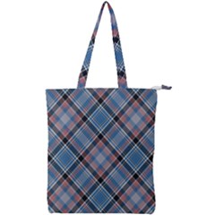 Tartan Scotland Seamless Plaid Pattern Vintage Check Color Square Geometric Texture Double Zip Up Tote Bag by Wegoenart