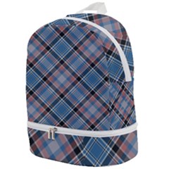 Tartan Scotland Seamless Plaid Pattern Vintage Check Color Square Geometric Texture Zip Bottom Backpack by Wegoenart