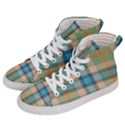 Tartan Scotland Seamless Plaid Pattern Vintage Check Color Square Geometric Texture Men s Hi-Top Skate Sneakers View2