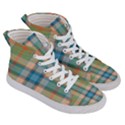 Tartan Scotland Seamless Plaid Pattern Vintage Check Color Square Geometric Texture Men s Hi-Top Skate Sneakers View3