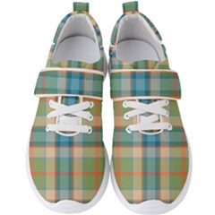 Tartan Scotland Seamless Plaid Pattern Vintage Check Color Square Geometric Texture Men s Velcro Strap Shoes by Wegoenart