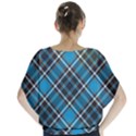 Tartan Scotland Seamless Plaid Pattern Vintage Check Color Square Geometric Texture Batwing Chiffon Blouse View2