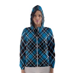 Tartan Scotland Seamless Plaid Pattern Vintage Check Color Square Geometric Texture Women s Hooded Windbreaker by Wegoenart